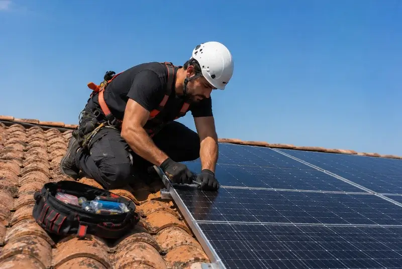 Maintenance et monitoring de panneaux solaires à Bubry