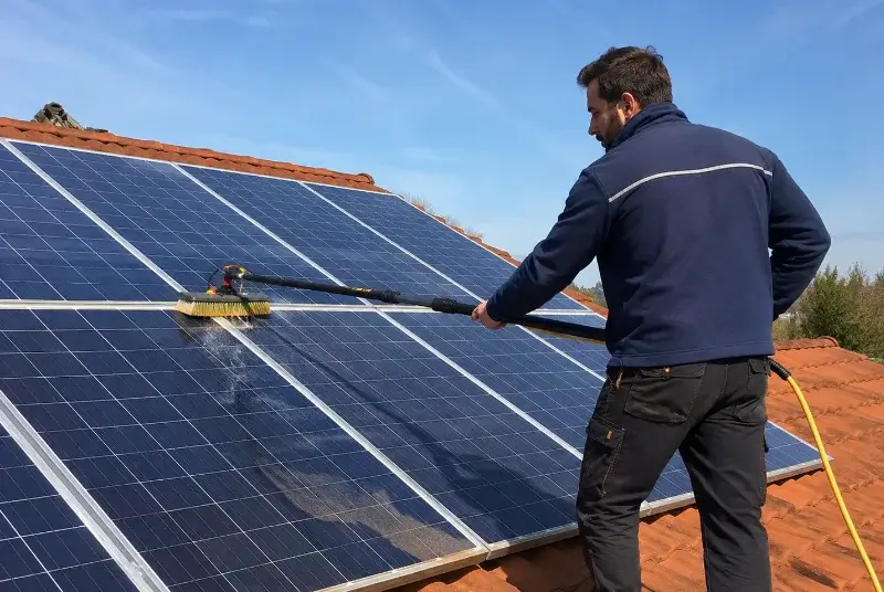 Nettoyage et entretien de panneaux solaires à Bubry